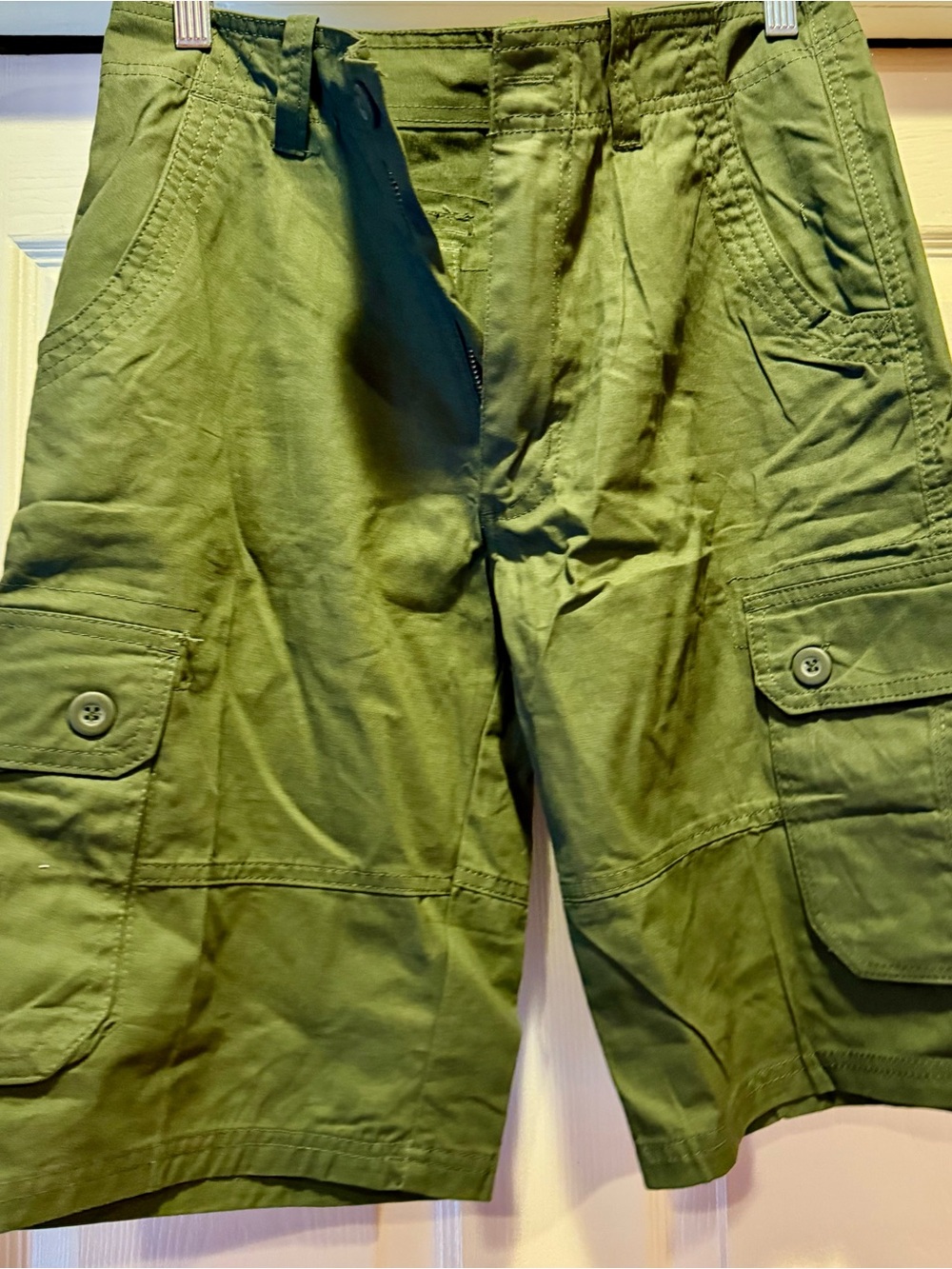 Men's Olive Green Cargo Shorts